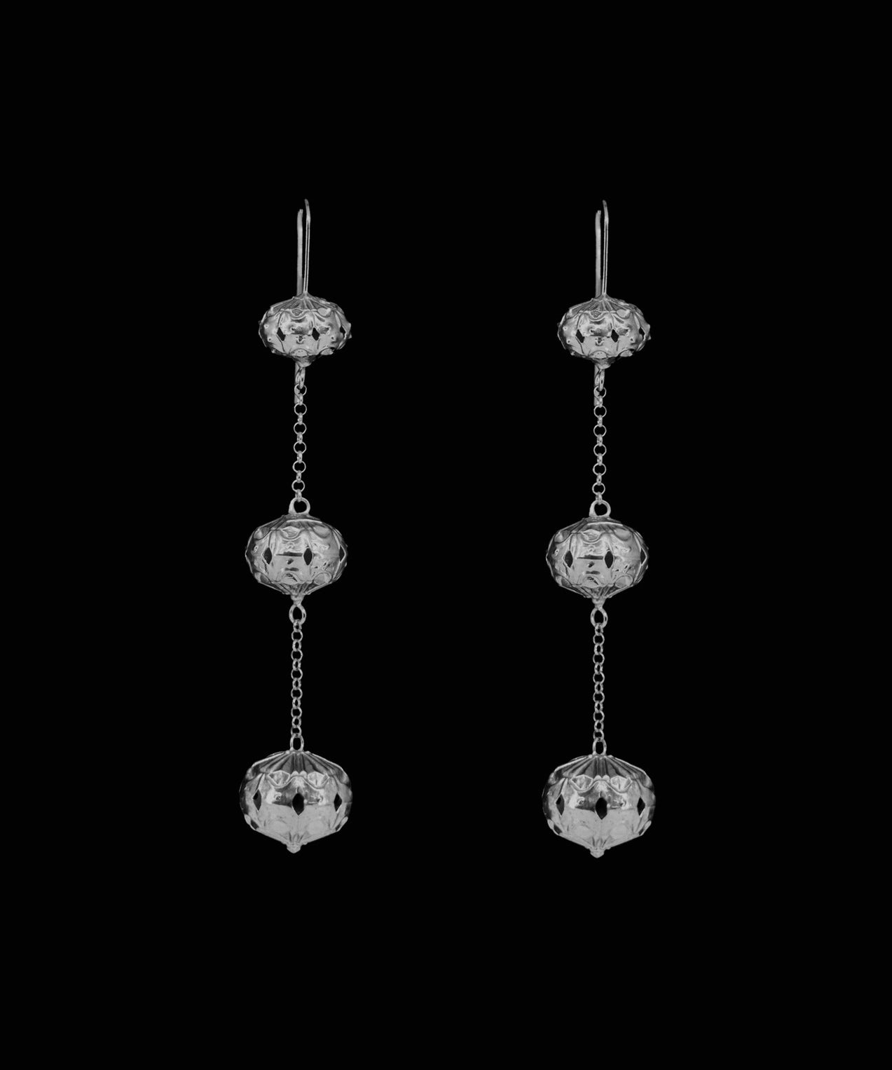 Three Llis Spheres Earrings
