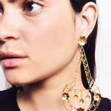 Pendientes Luna Flamenca