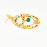 Pendientes Luna Oval Petit con cristales