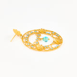 Pendientes Luna Oval Petit con cristales