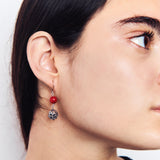 Pendientes Botón Jupetí con piedra