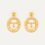 Pendientes Luna Oval