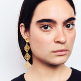 Pendientes Tres Rombos Pla