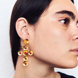 Pendientes Cruz de Sant Elm con piedras