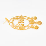 Pendientes Luna Oval de Flores