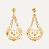 Pendientes Luna Flamenca