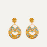 Pendientes Luna Joven con cristales