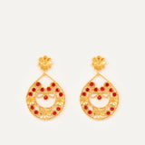 Pendientes Luna Joven con cristales