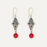 Ethnic Earrings with a gemstone