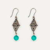 Ethnic Earrings with a gemstone
