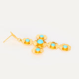 Pendientes Cruz de Sant Elm con piedras