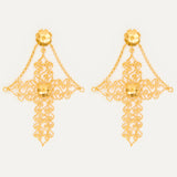 Pendientes Creu Filigrana