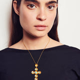 Colgante Cruz de Sant Elm con piedras