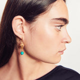 Ethnic Earrings with a gemstone