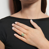 Anillo Flor Fenicia esmaltada