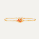 Pulsera Flor Fenicia Esmaltada
