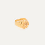 Anillo Sello Flor Fenicia
