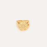 Anillo Sello Flor Fenicia