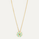 Colgante Flor Fenicia esmaltada