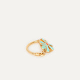 Anillo Flor Fenicia esmaltada