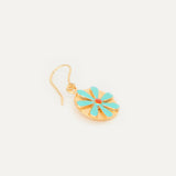 Pendientes Flor Fenicia esmaltada