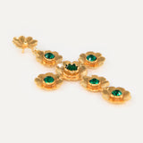 Pendientes Cruz de Sant Elm con cristales