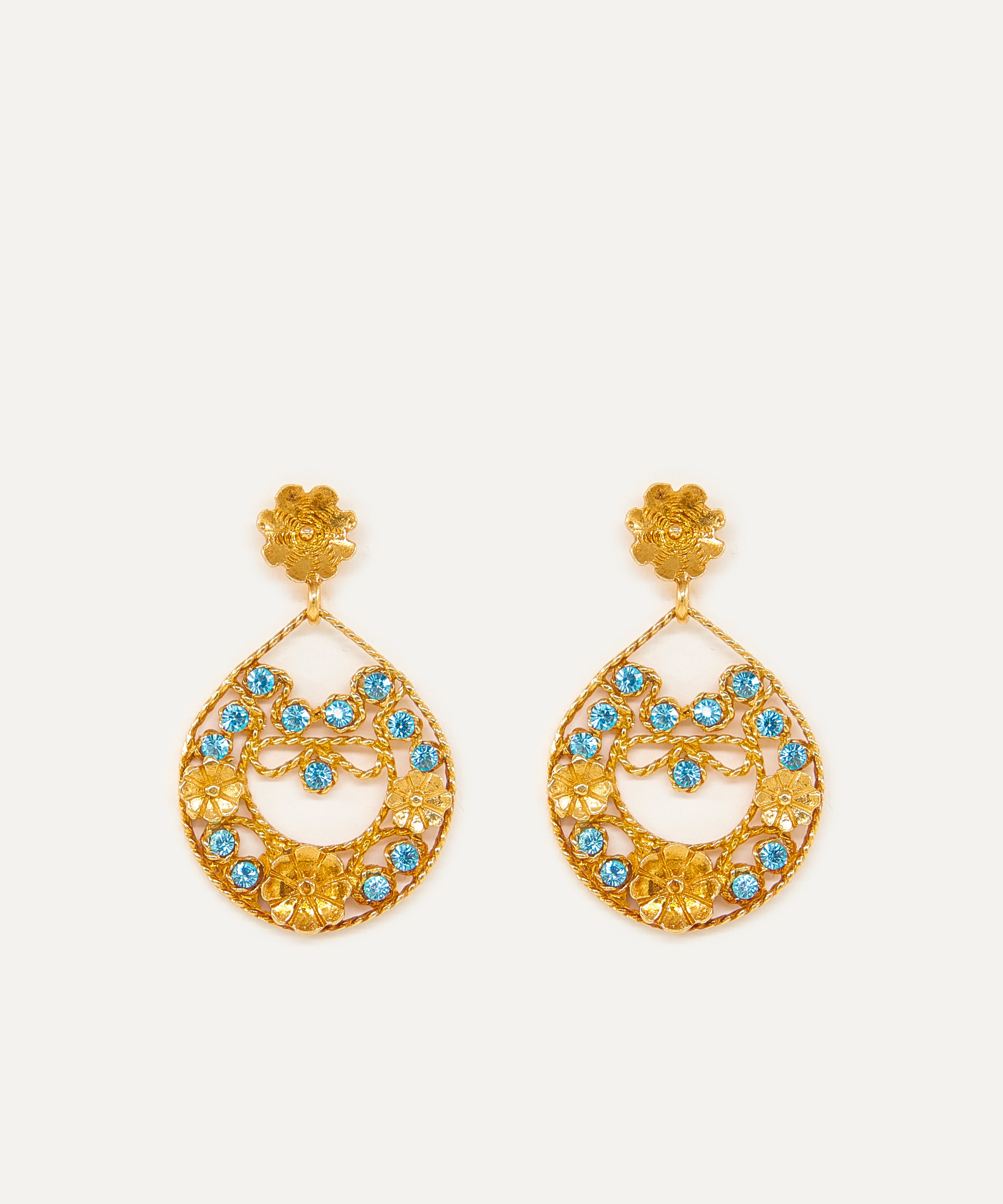 Pendientes Luna Joven con cristales