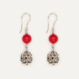 Jupetí Sphere Earrings with a gemstone