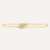 Enameled Phoenician Flower Bracelet