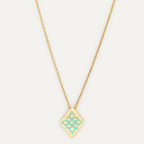Enameled Phoenician Rhombus Pendant