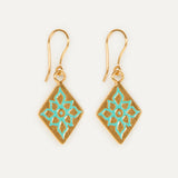 Pendientes Rombo Fenicio esmaltado