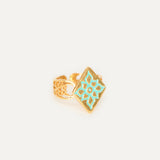 Anillo Rombo Fenicio esmaltado