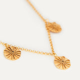 Three Phoenician Flowers Necklace