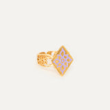 Anillo Rombo Fenicio esmaltado