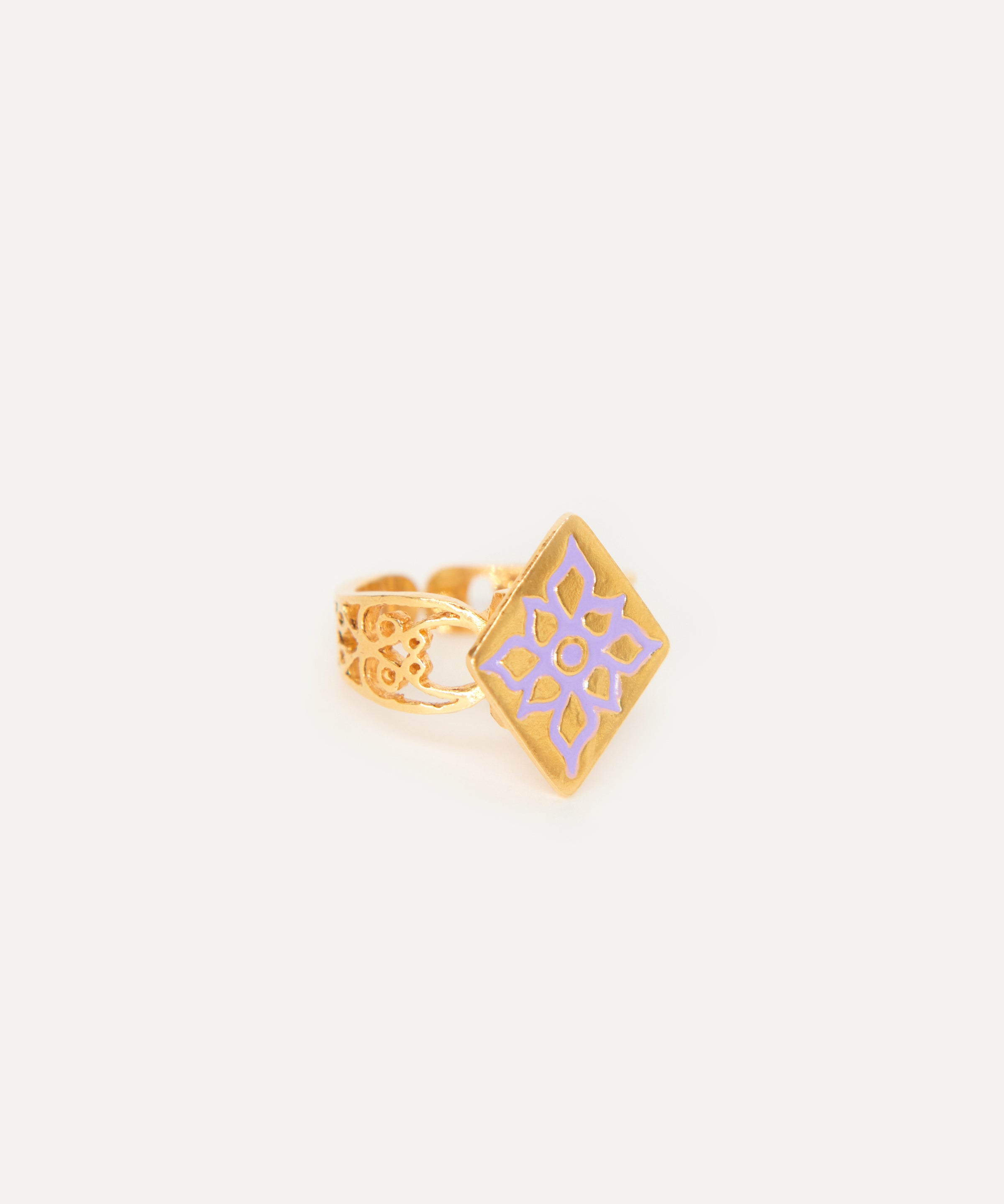 Enameled Phoenician Rhombus Ring