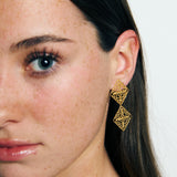 Pendientes Dos Rombos Pla Petit