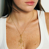 Colgante Rombo Pla Petit con cadenas