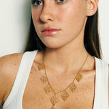 Collar Siete Rombos Pla Petit con Ave María