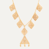 Collar Siete Rombos Pla Petit con Ave María