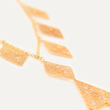 Collar Siete Rombos Pla Petit con Ave María