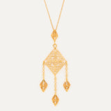 Colgante Rombo Pla Petit con cadenas