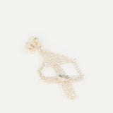 Pendientes Ave María con cruz de filigrana