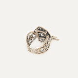 Anillo Rombo Pla Petit con cadenas