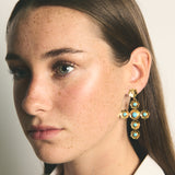 Sant Elm Cross Earrings with gemstones