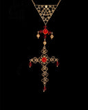 Collar rosario filigrana con swarovski
